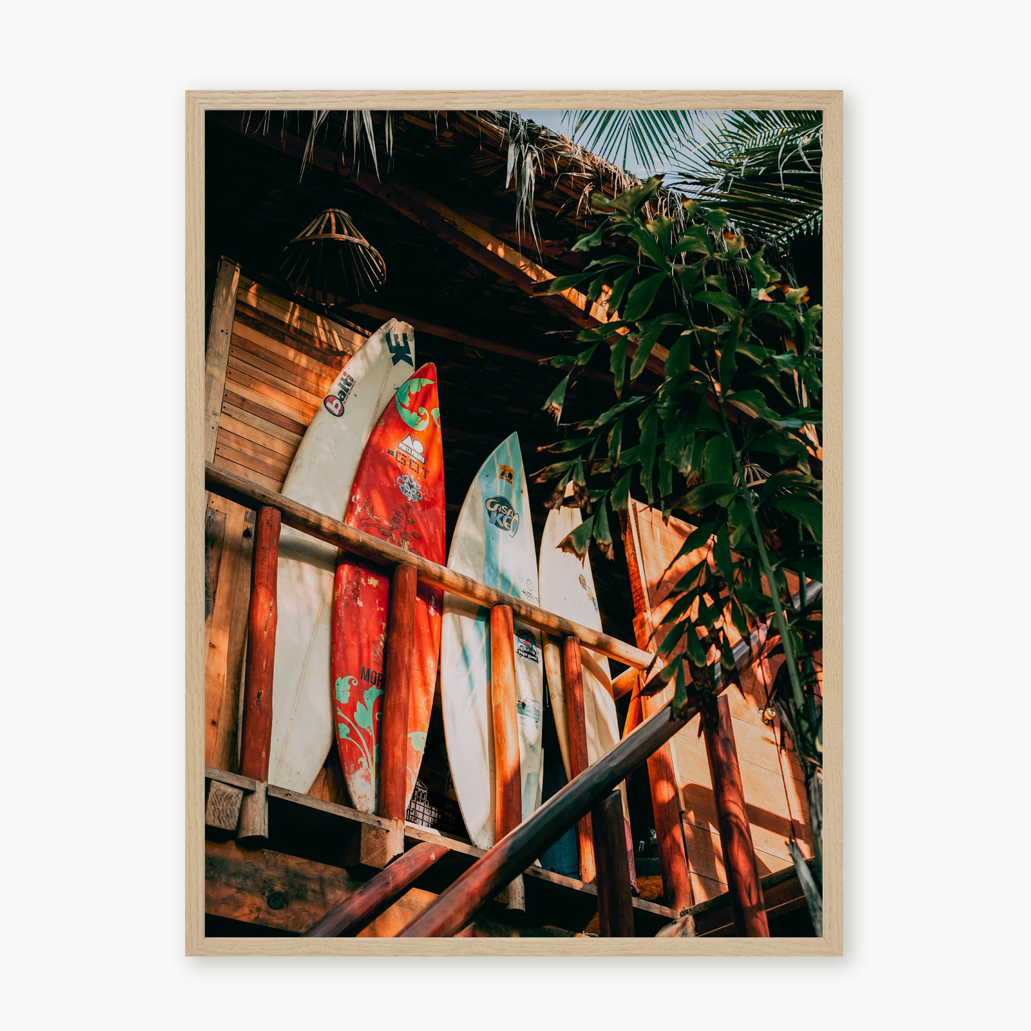 SURFBOARD IN JUNGLE