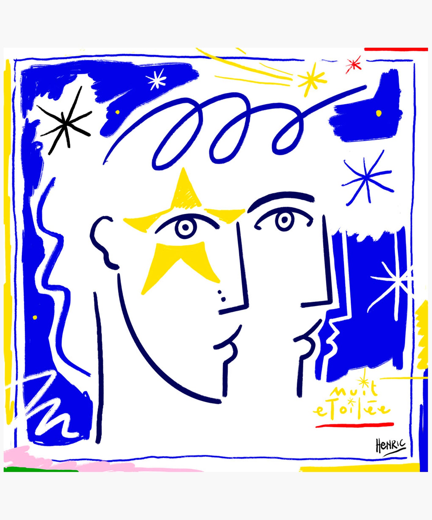 NUIT ÉTOILÉE - ENCADRÉE 40X50CM