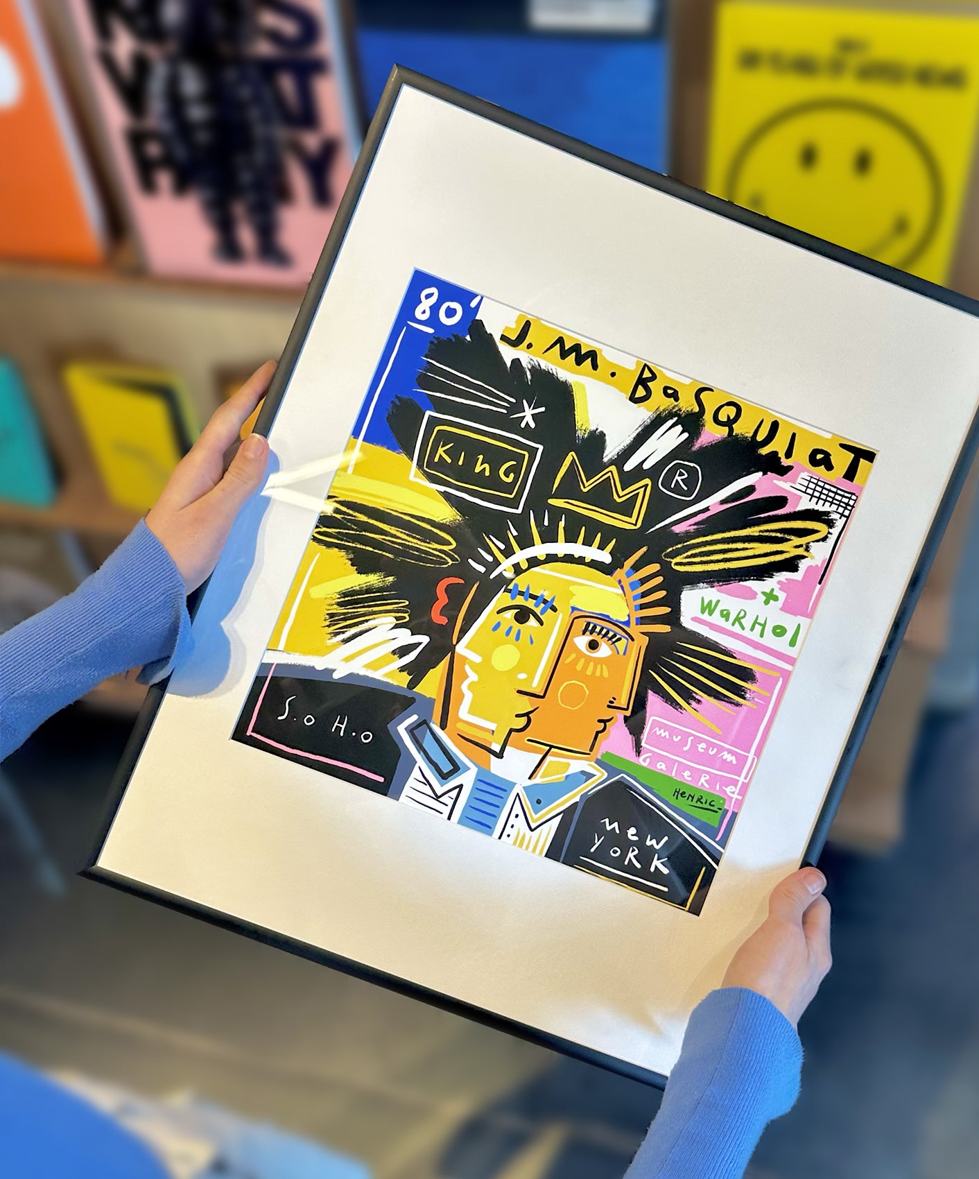 BASQUIAT - ENCADRÉE 40X50CM