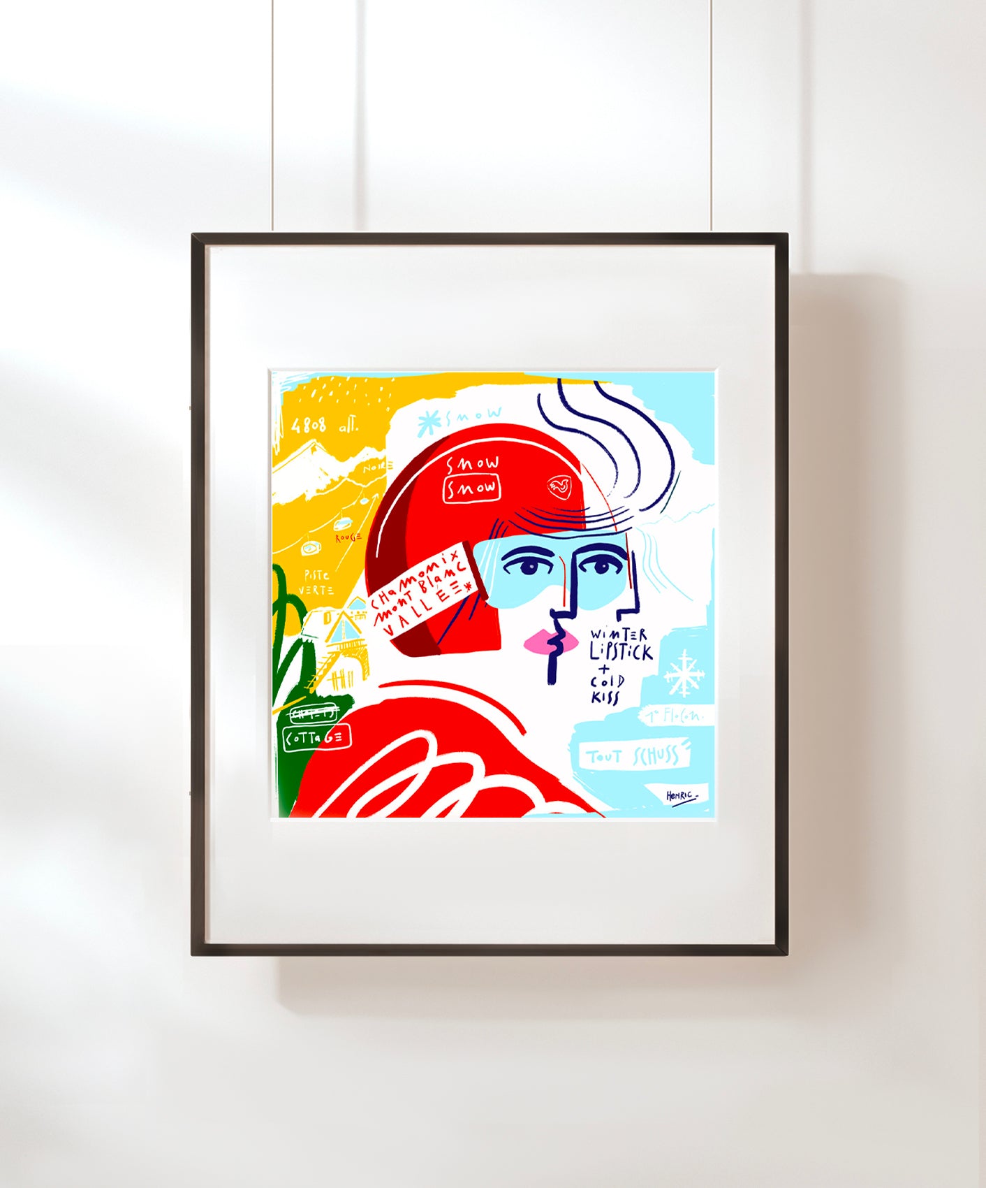 COLD KISS - ENCADRÉE 40X50CM
