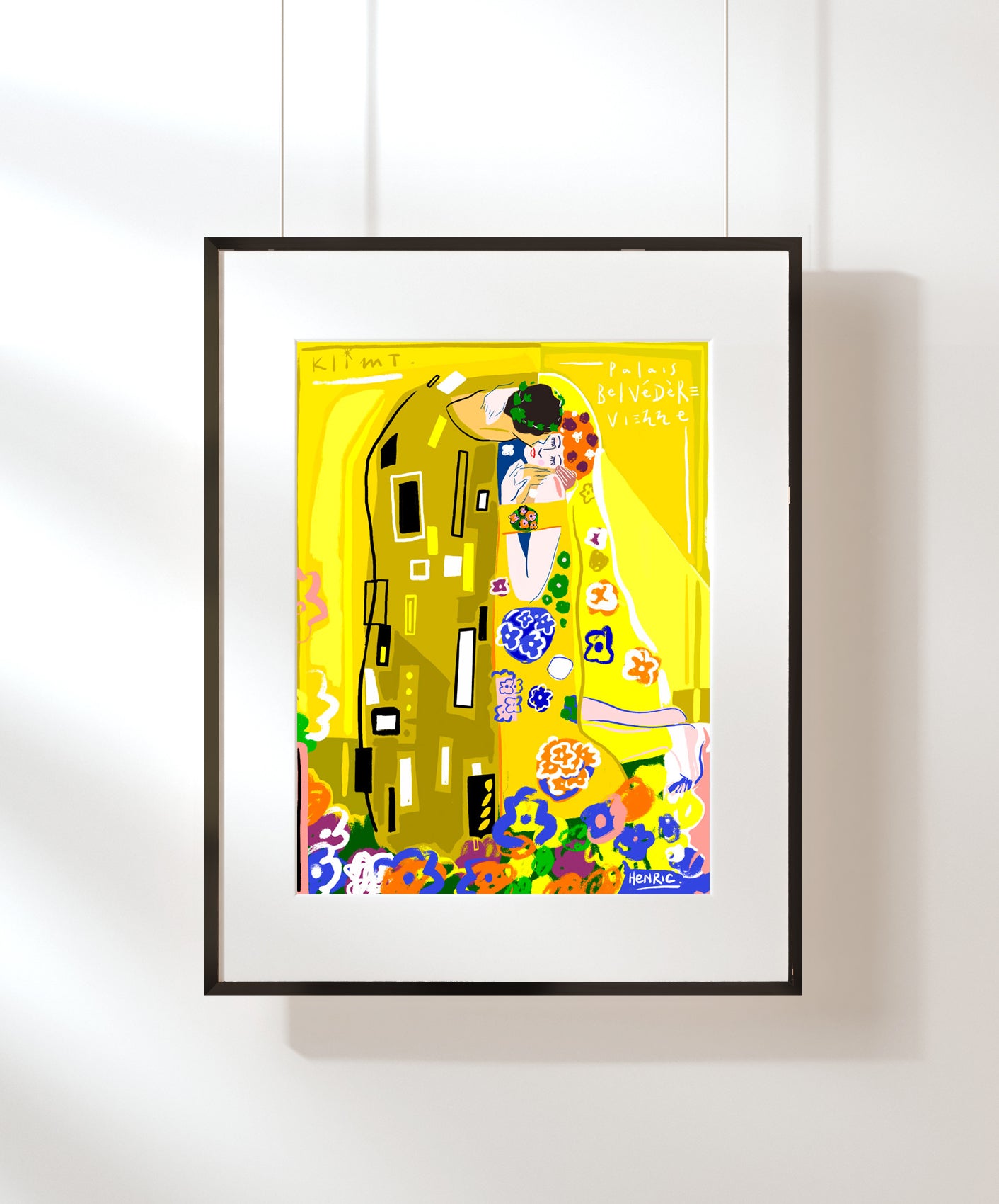 LE BAISER - ENCADRÉE 40X50CM