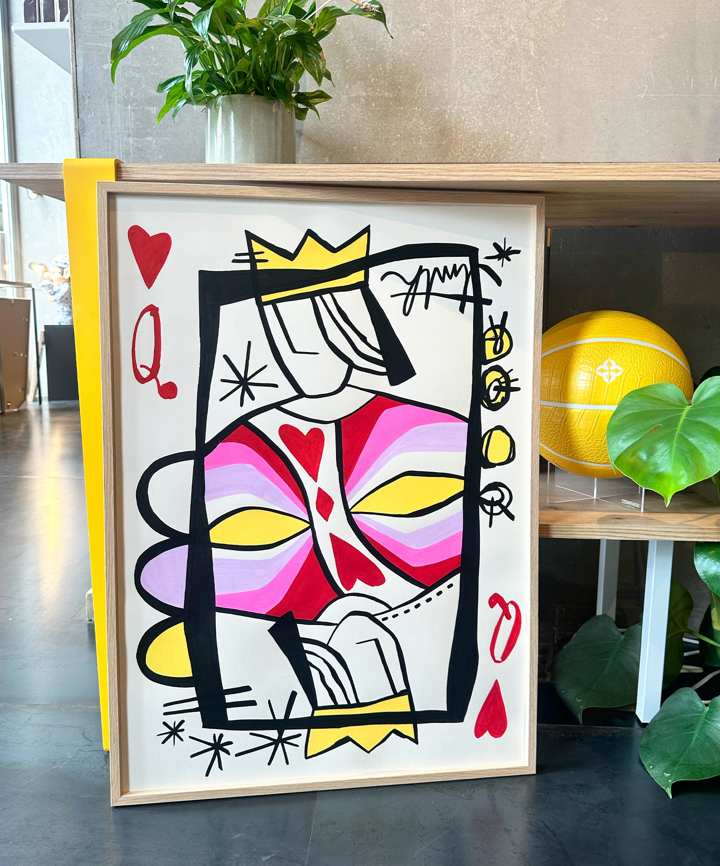 REINE DE COEUR - ENCADRÉE 50X70CM