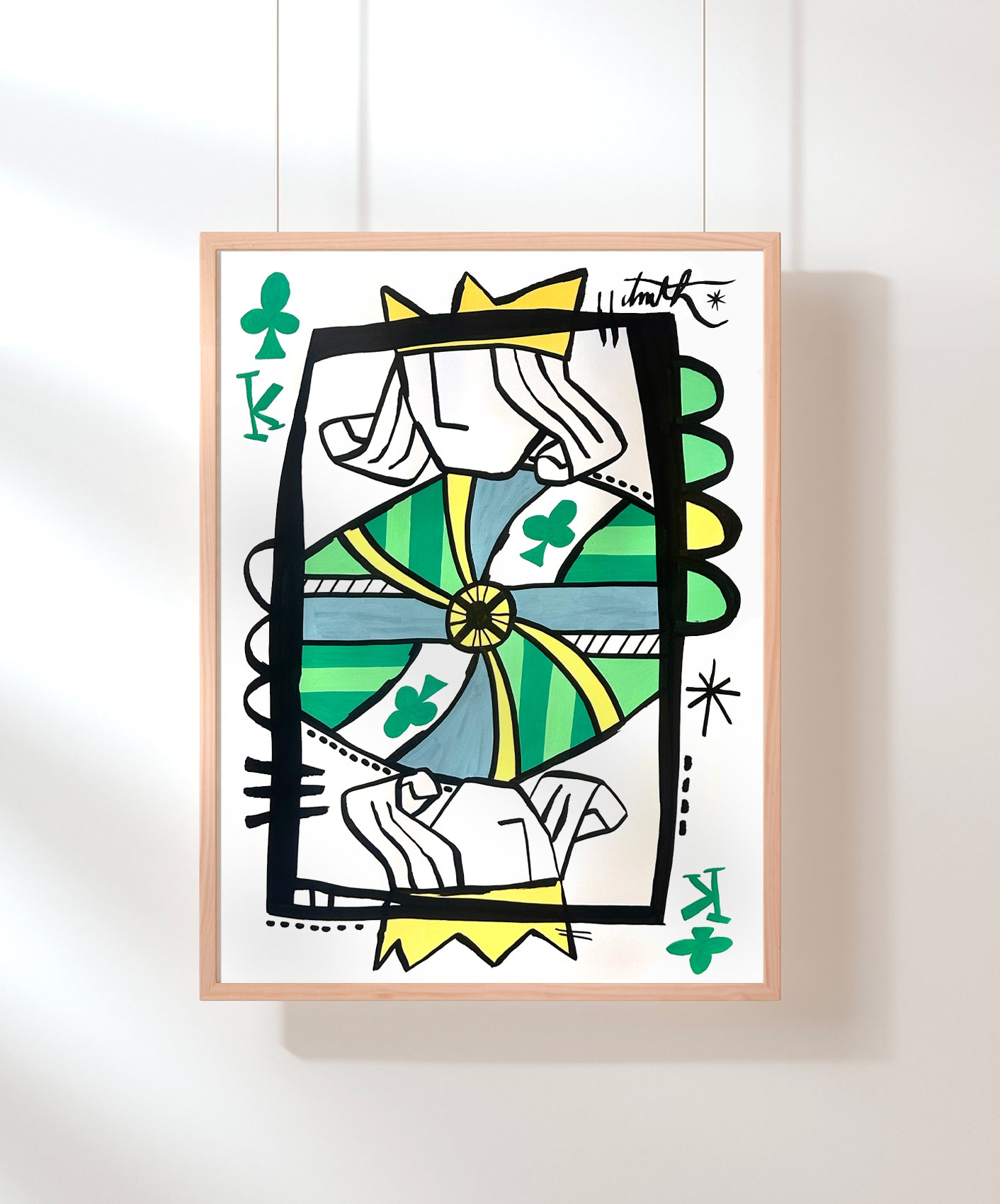 ROI DE TRÈFLE - ENCADRÉE 50X70CM