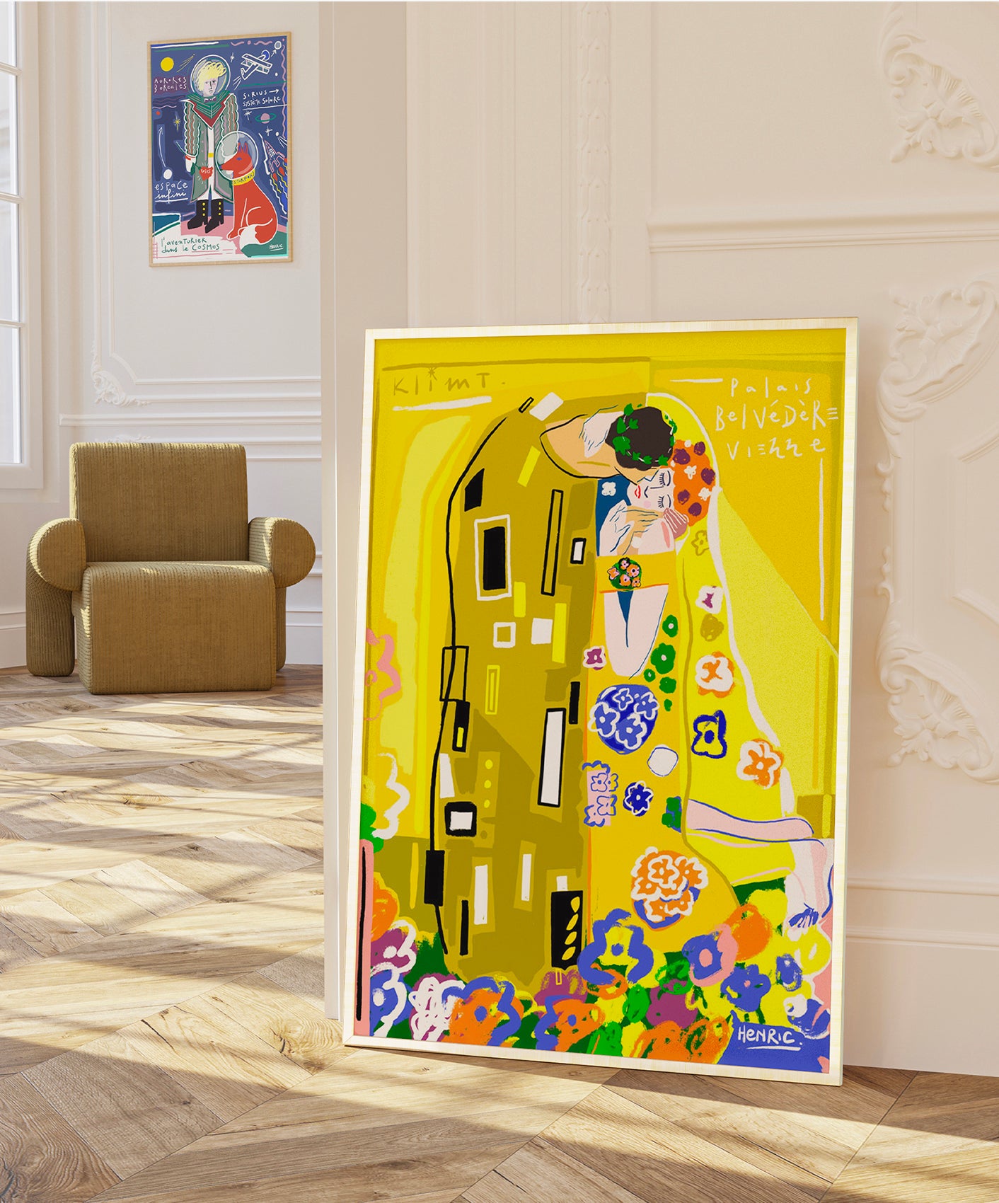 LE BAISER - SUPPORT DIBOND 60X80CM