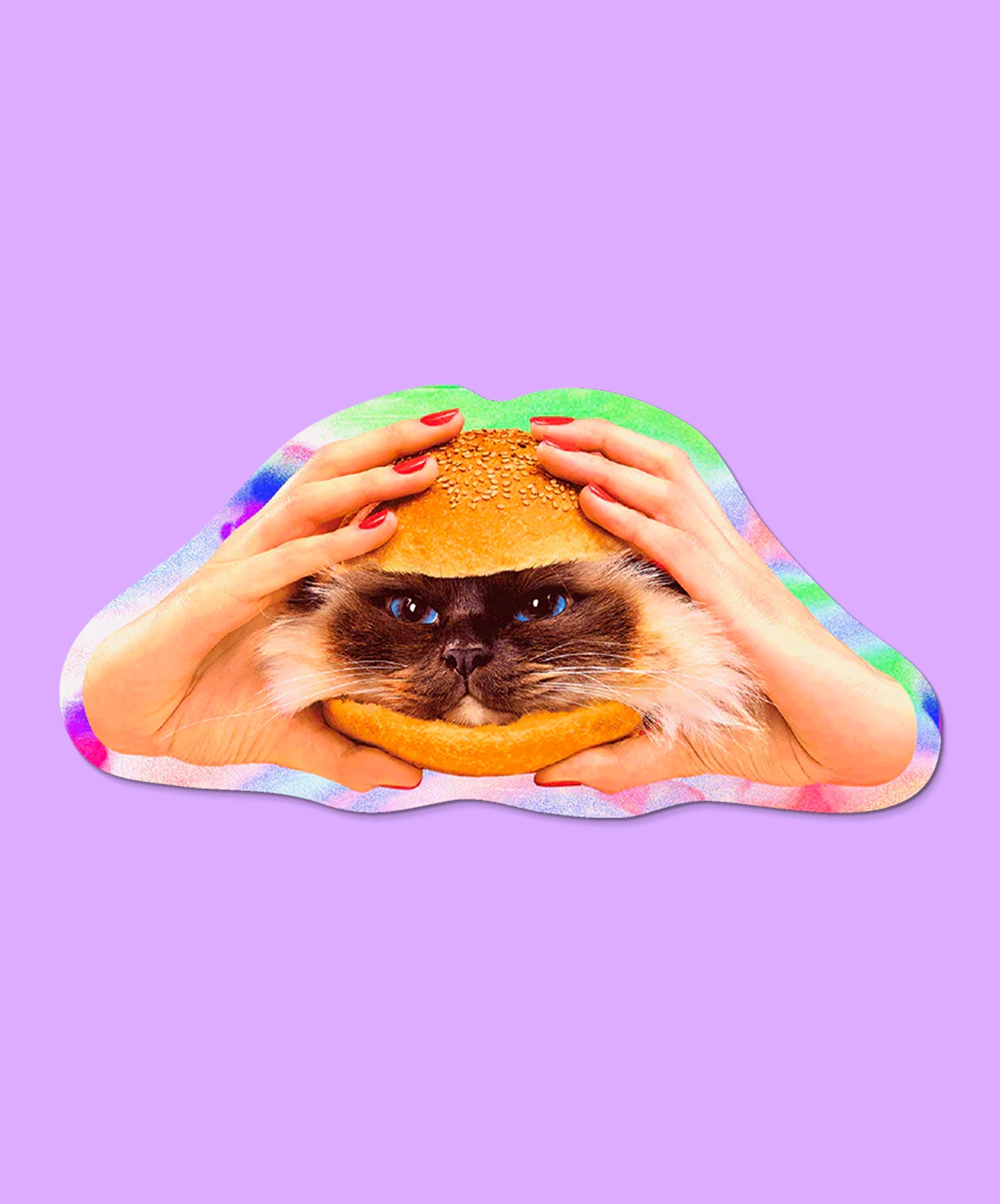 STICKER - CAT BURGER