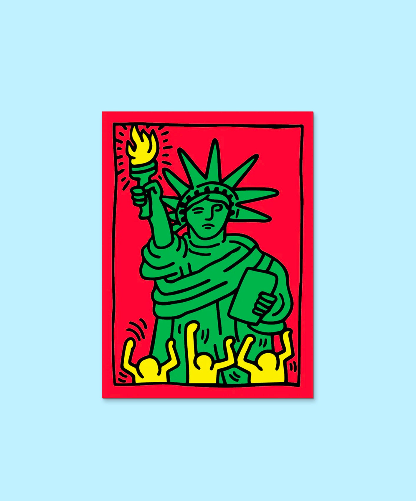 STICKER - STATUE DE LA LIBERTÉ (BY KEITH HARING)