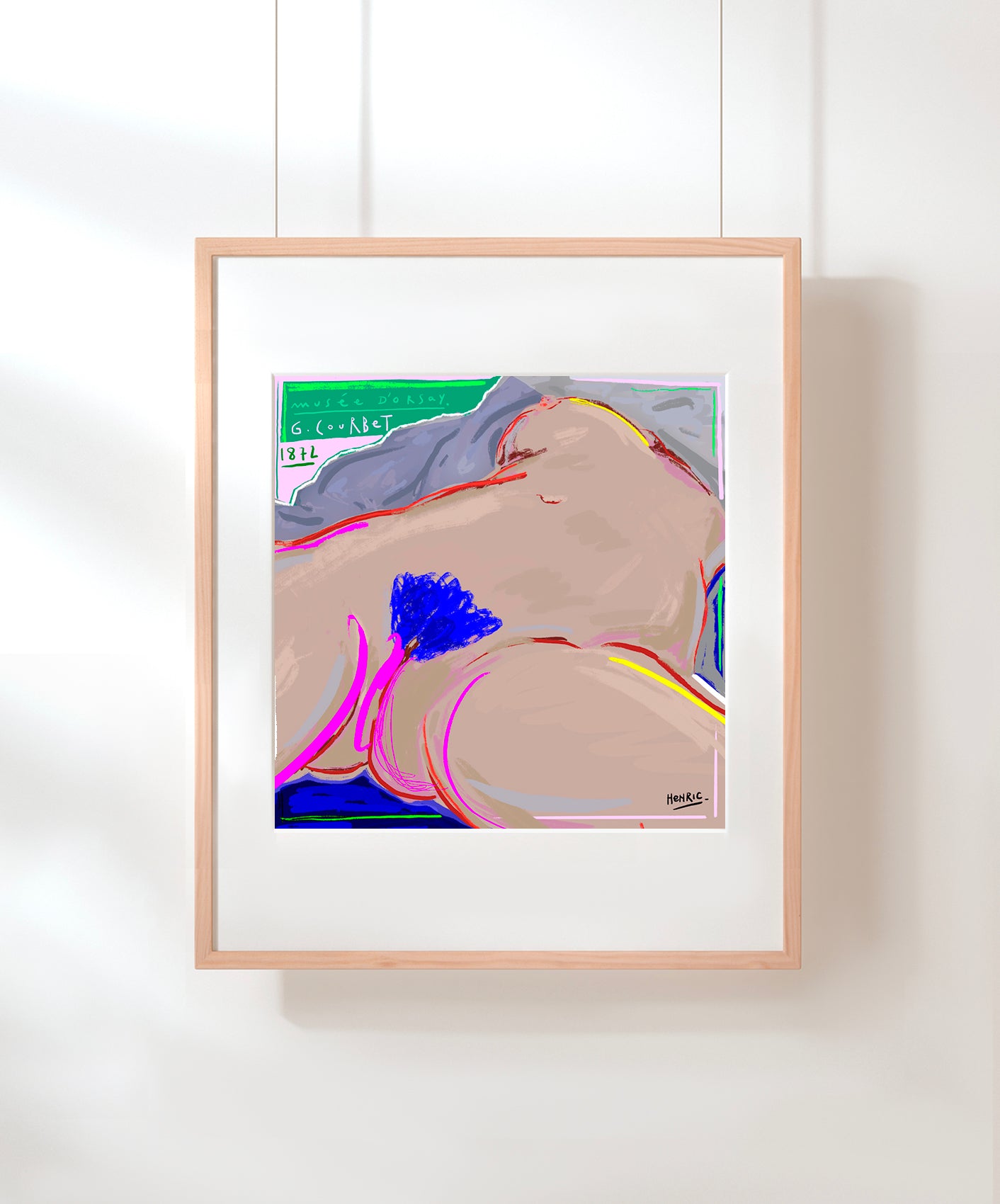 L'ORIGINE DU MONDE - ENCADRÉE 40X50CM