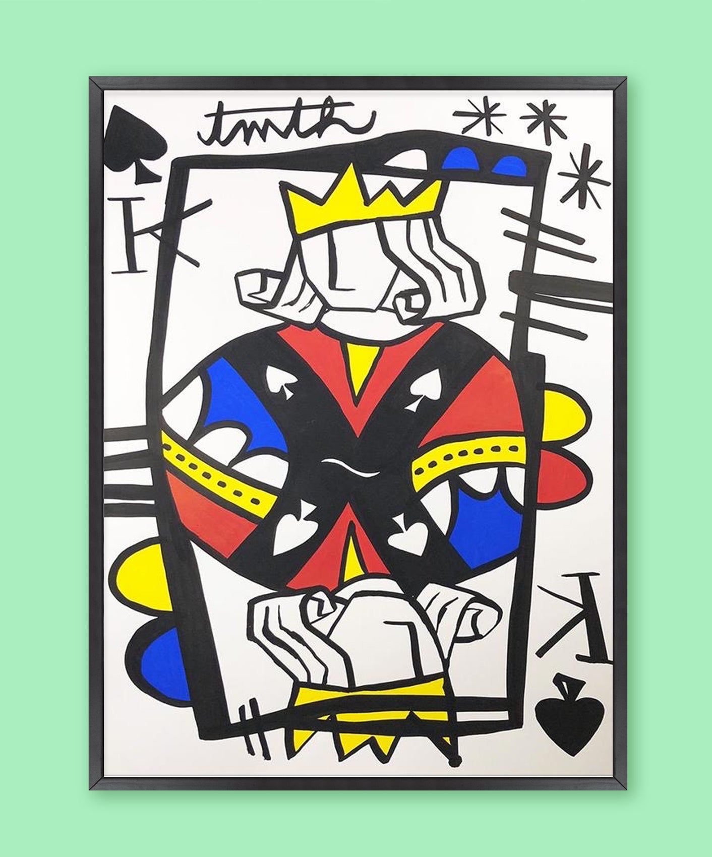 ROI DE PIQUE - ENCADRÉE 50X70CM