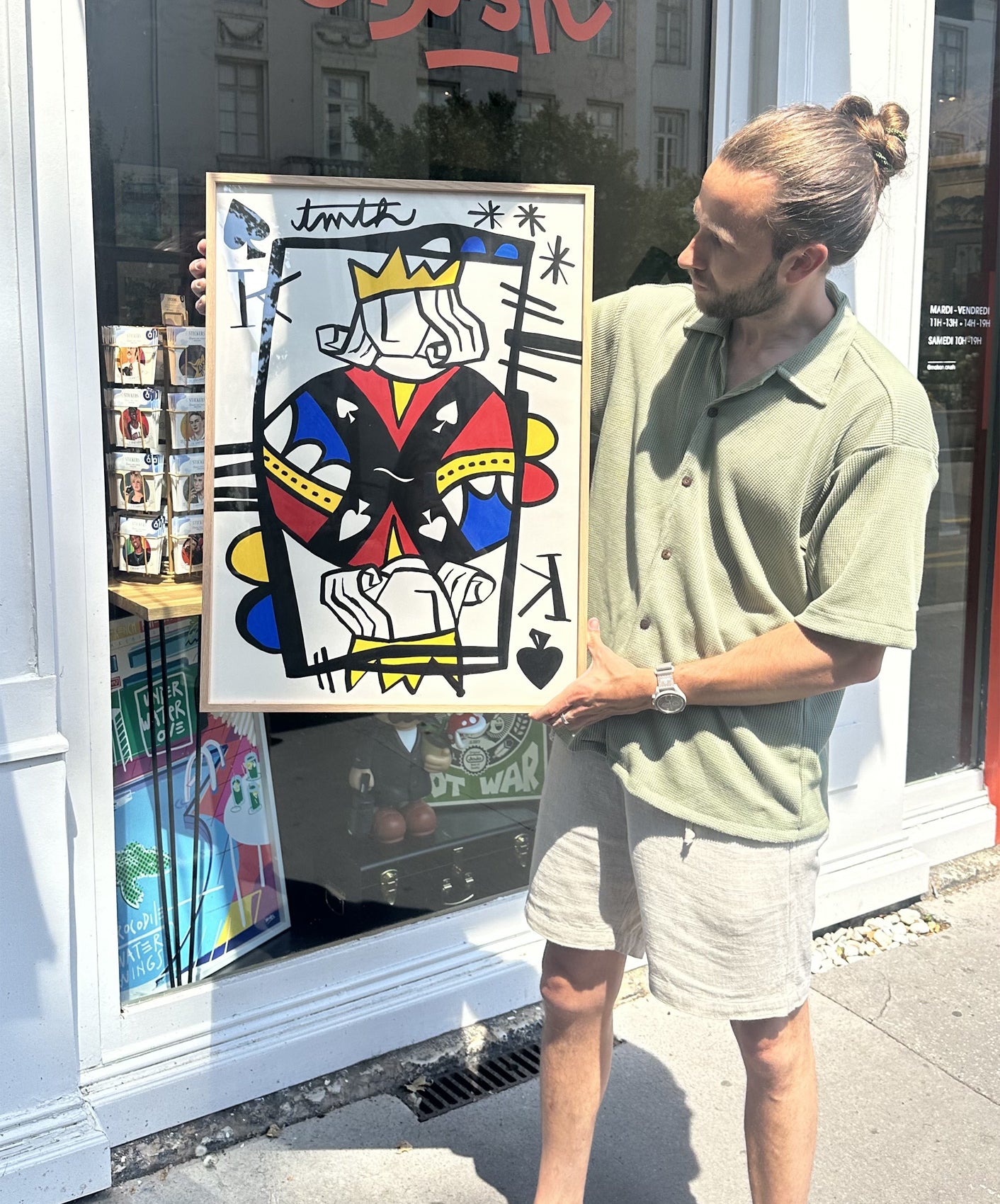 ROI DE PIQUE - ENCADRÉE 50X70CM