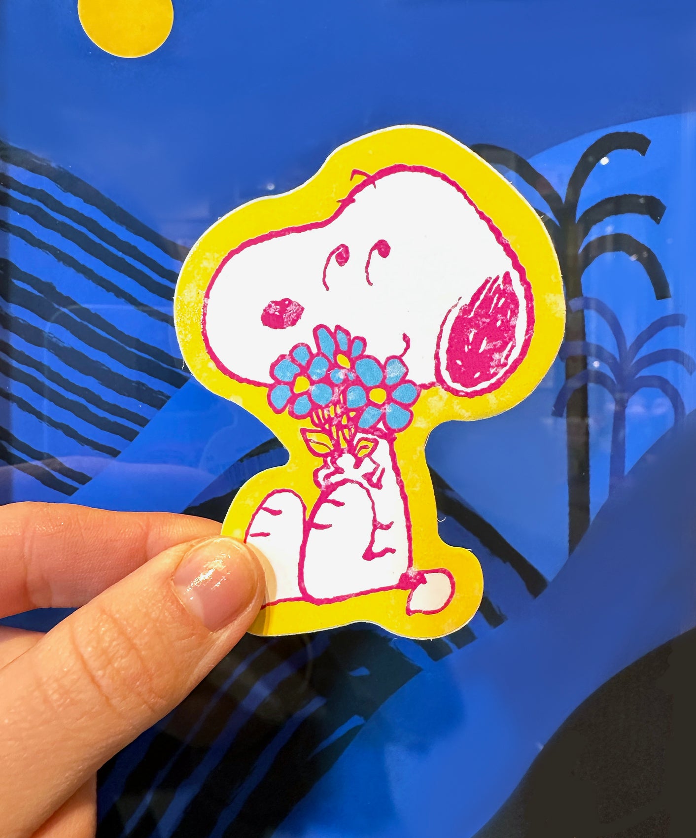 STICKER - SNOOPY FLOWERS