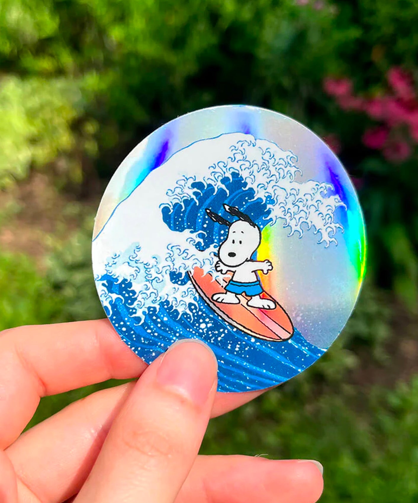STICKER - GREAT WAVE SNOOPY