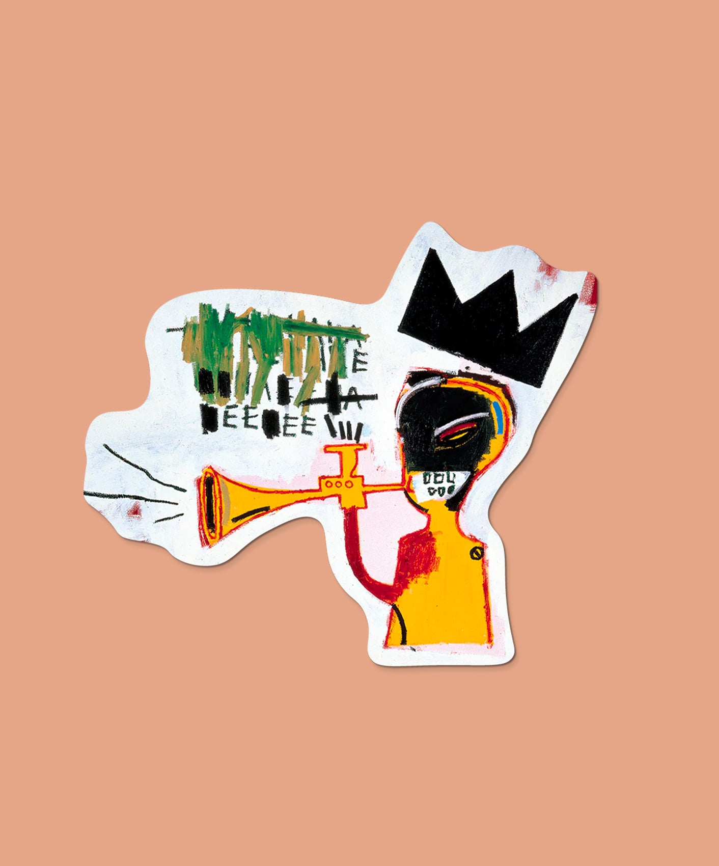 STICKER - TRUMPET (BY BASQUIAT)