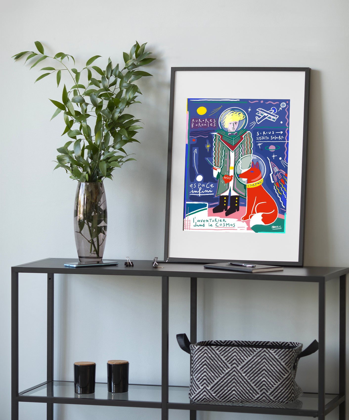 L'AVENTURIER - ENCADRÉE 40X50CM