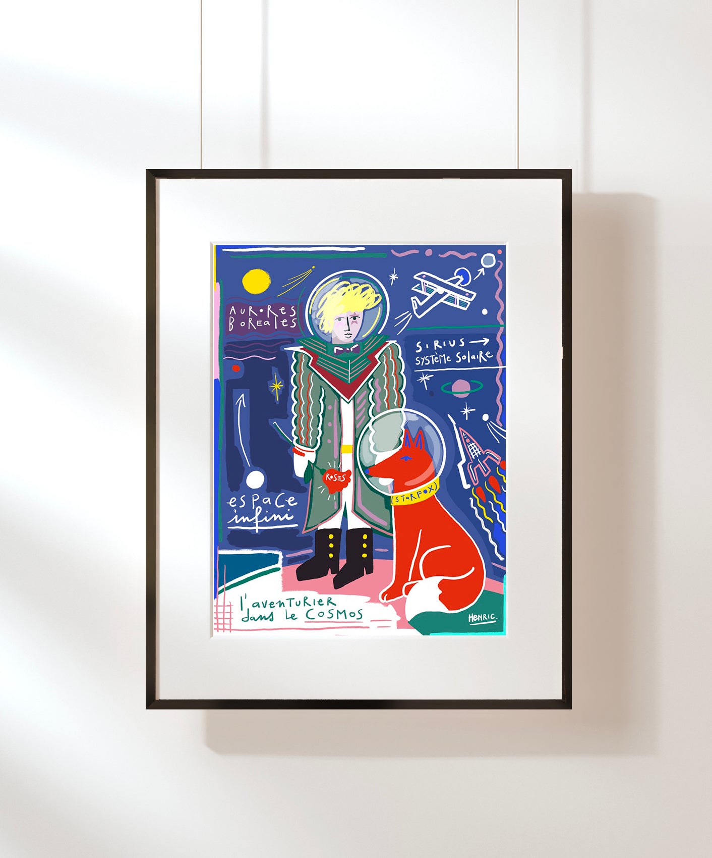 L'AVENTURIER - ENCADRÉE 40X50CM