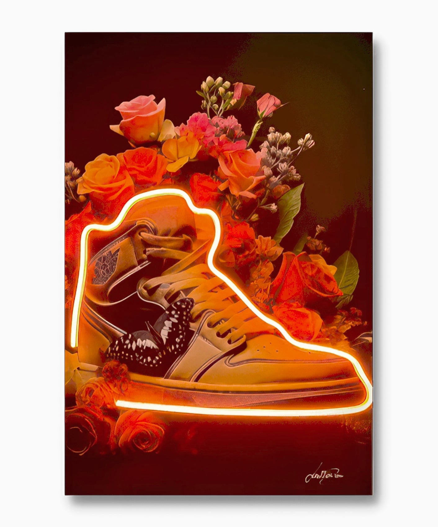 BASKETBALL SHOES BUTTERFLY - 50X75CM