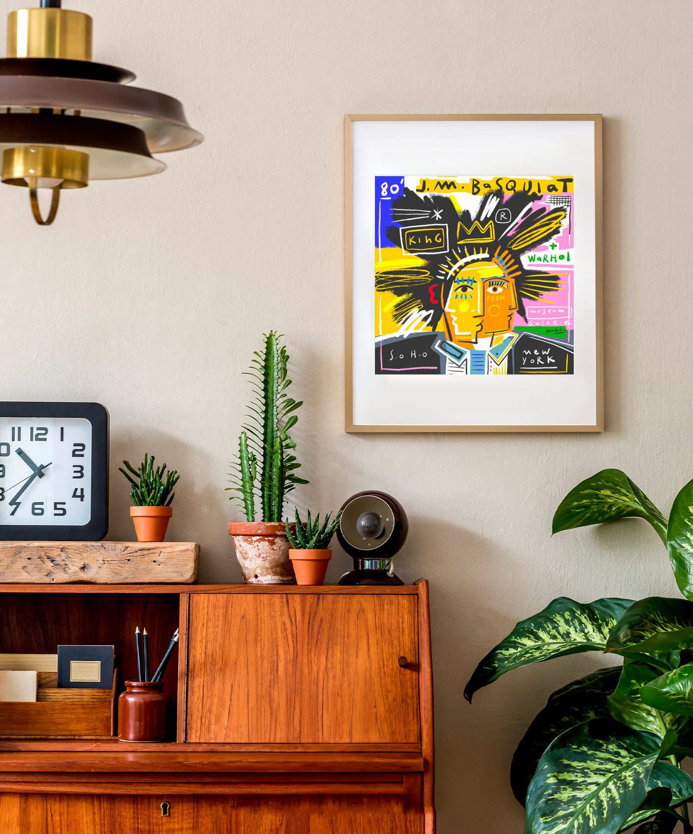 BASQUIAT - ENCADRÉE 40X50CM