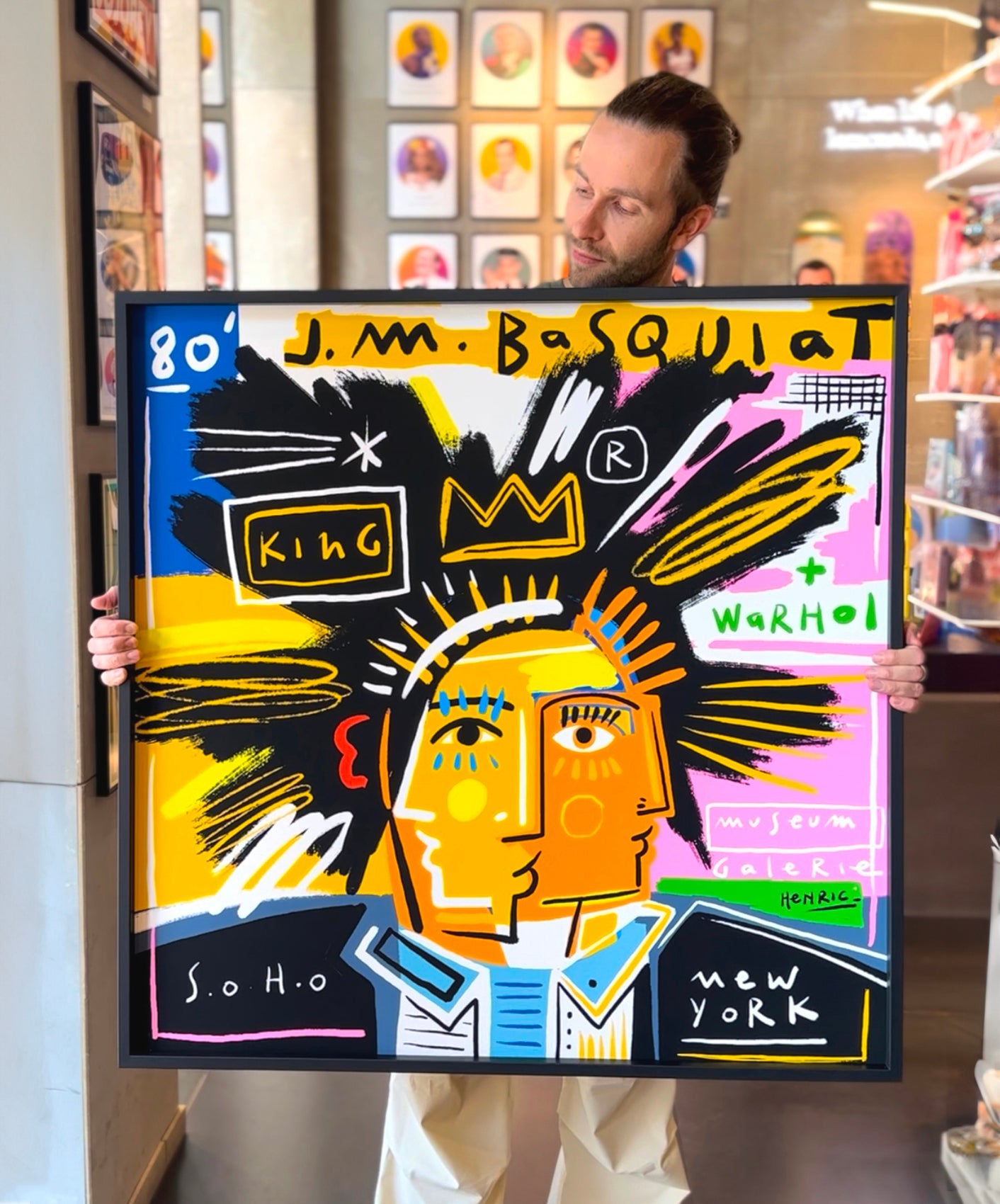 BASQUIAT - SUPPORT DIBOND 90X90CM