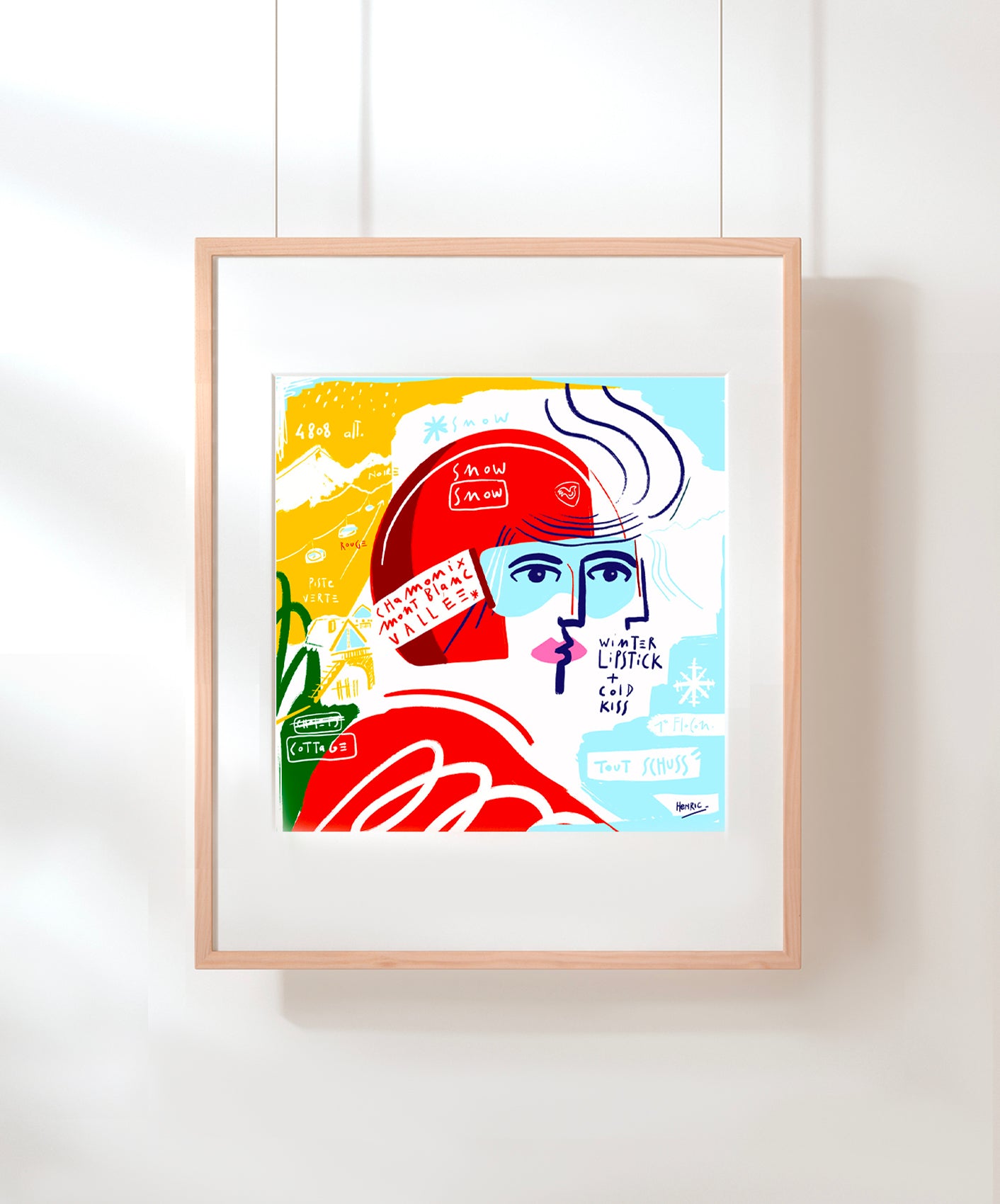 COLD KISS - ENCADRÉE 40X50CM