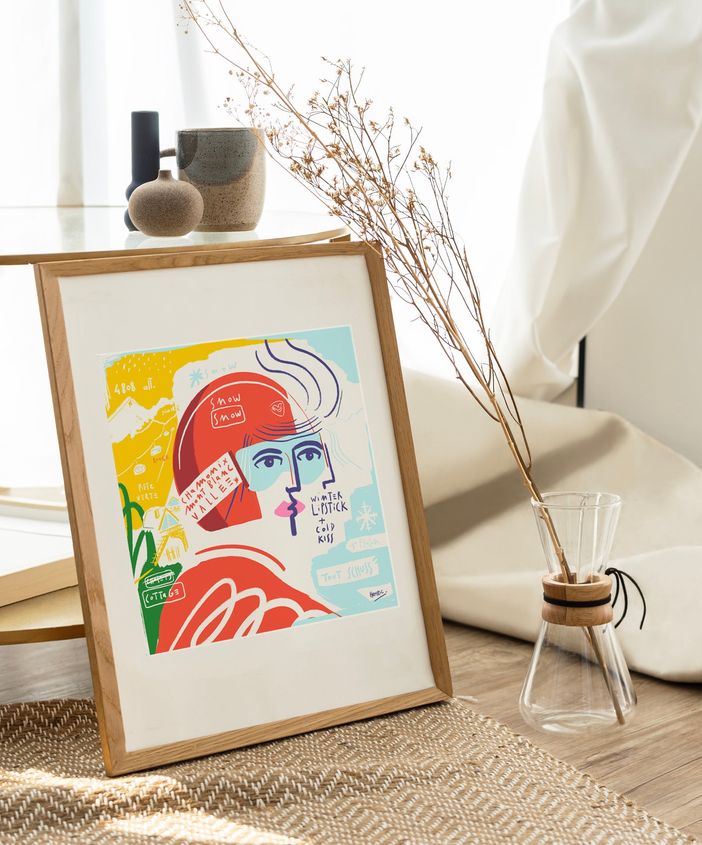 COLD KISS - ENCADRÉE 40X50CM