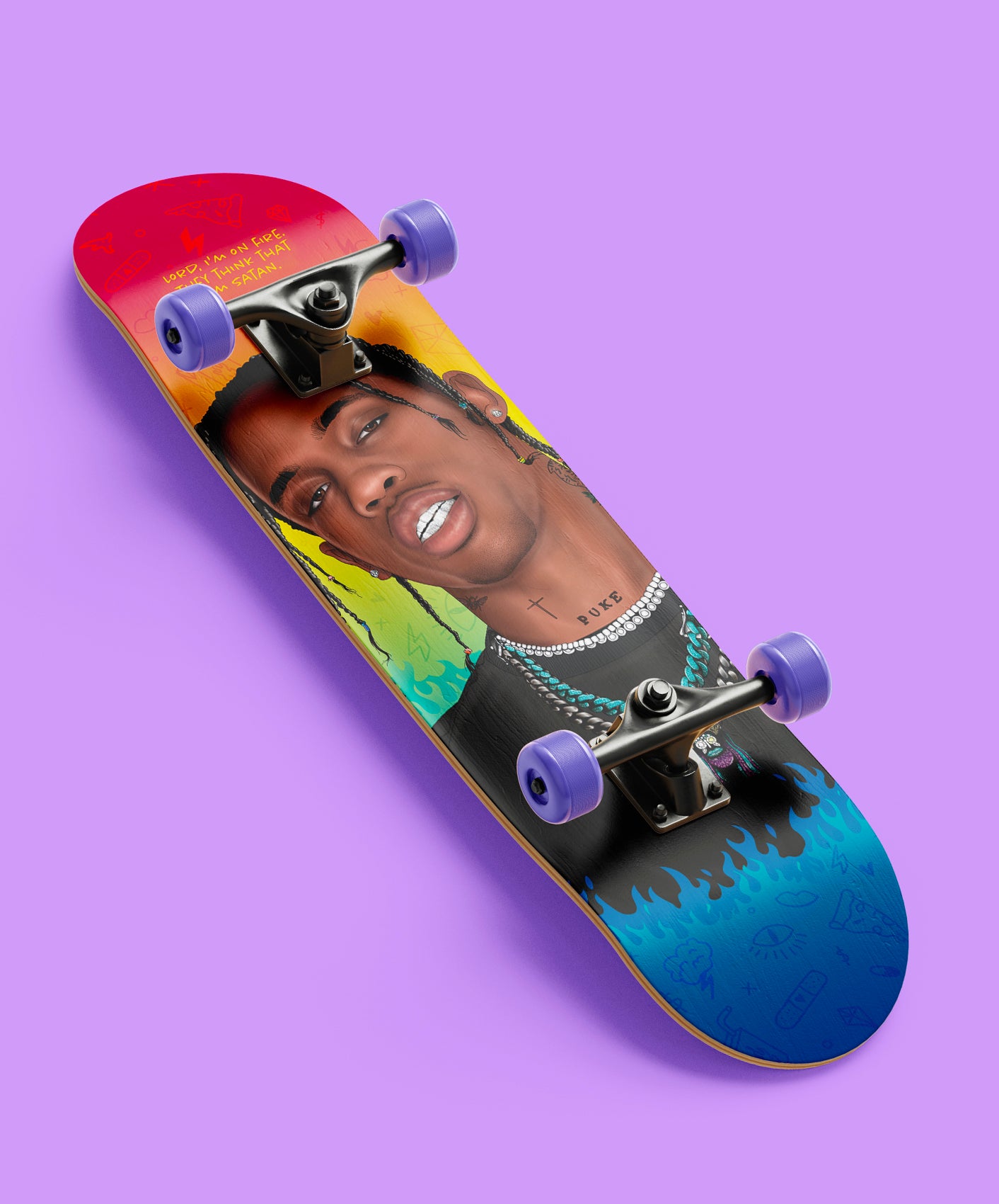 SKATEBOARD - ON FIRE