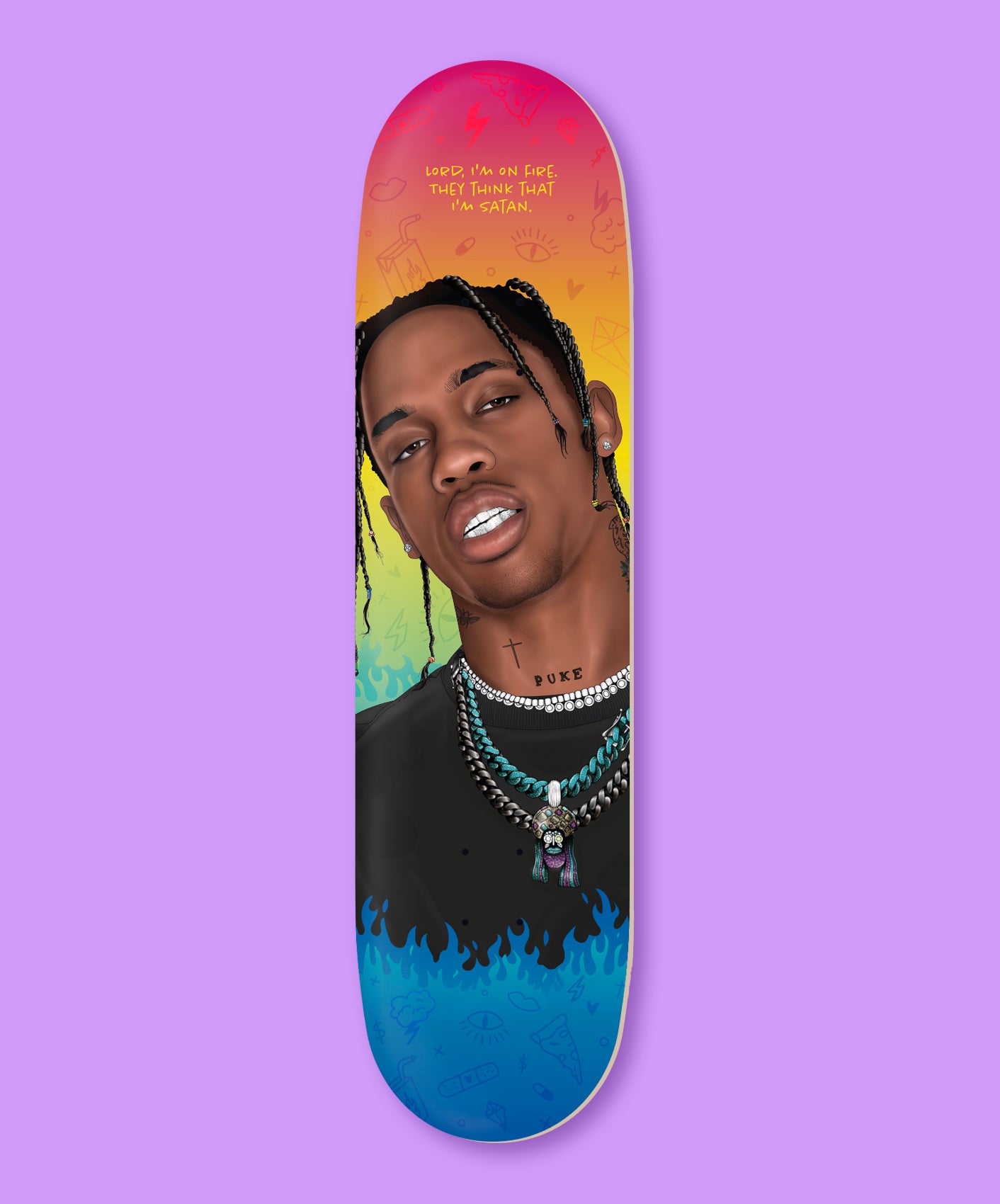 SKATEBOARD - ON FIRE