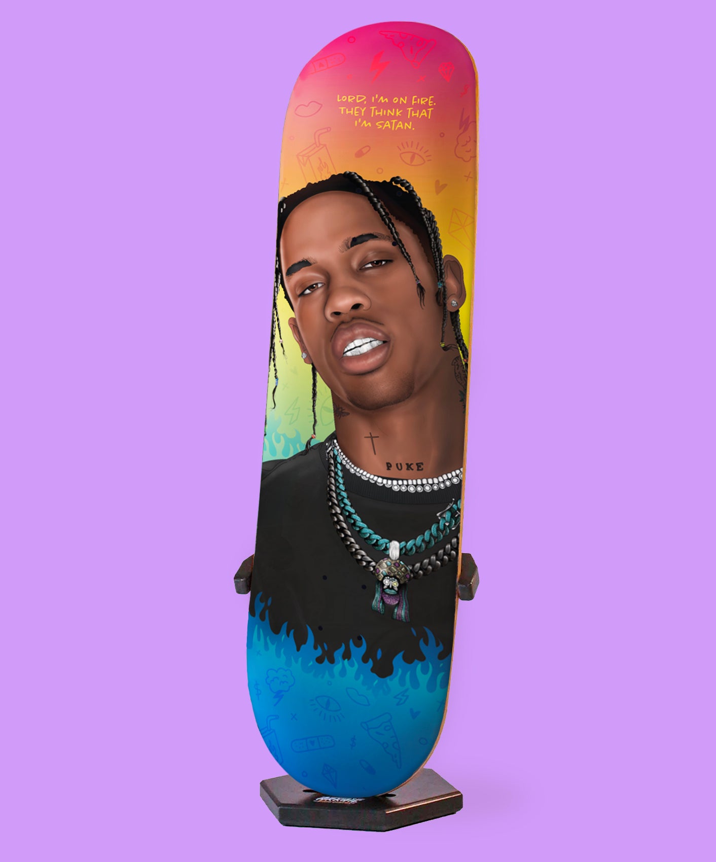 SKATEBOARD - ON FIRE