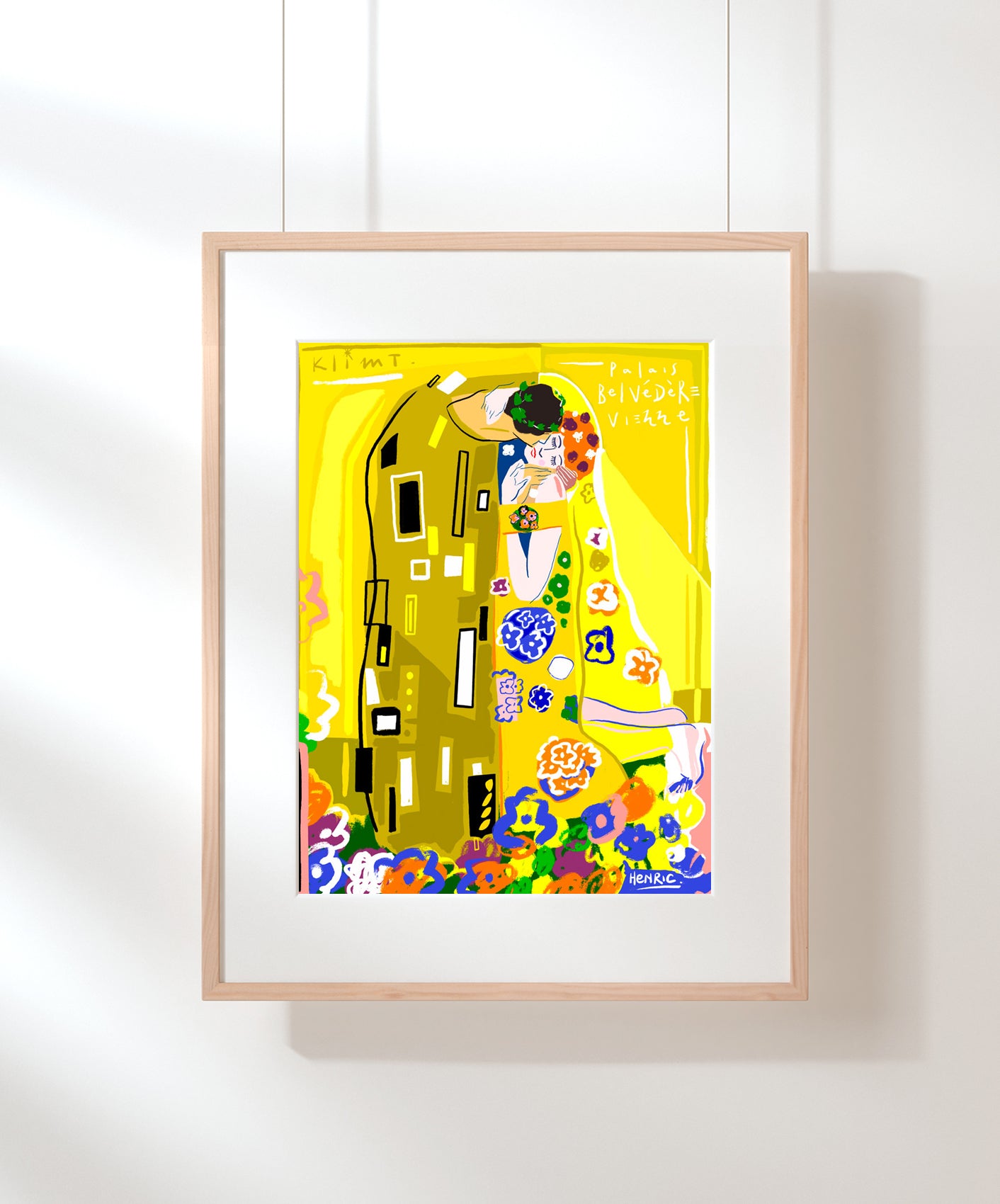 LE BAISER - ENCADRÉE 40X50CM