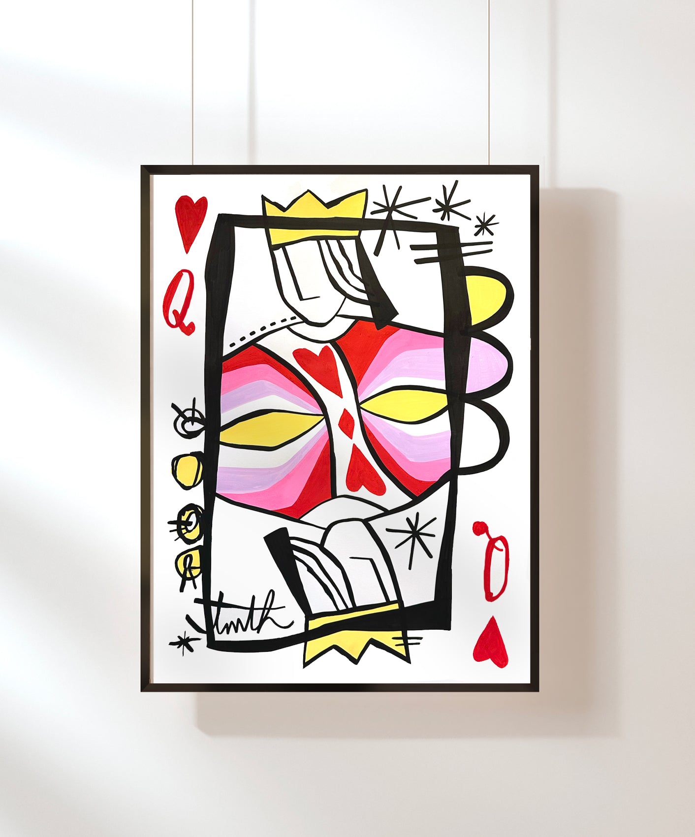 REINE DE COEUR - ENCADRÉE 50X70CM