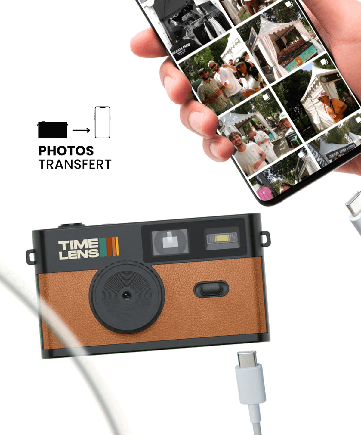 APPAREIL PHOTO - MARRON