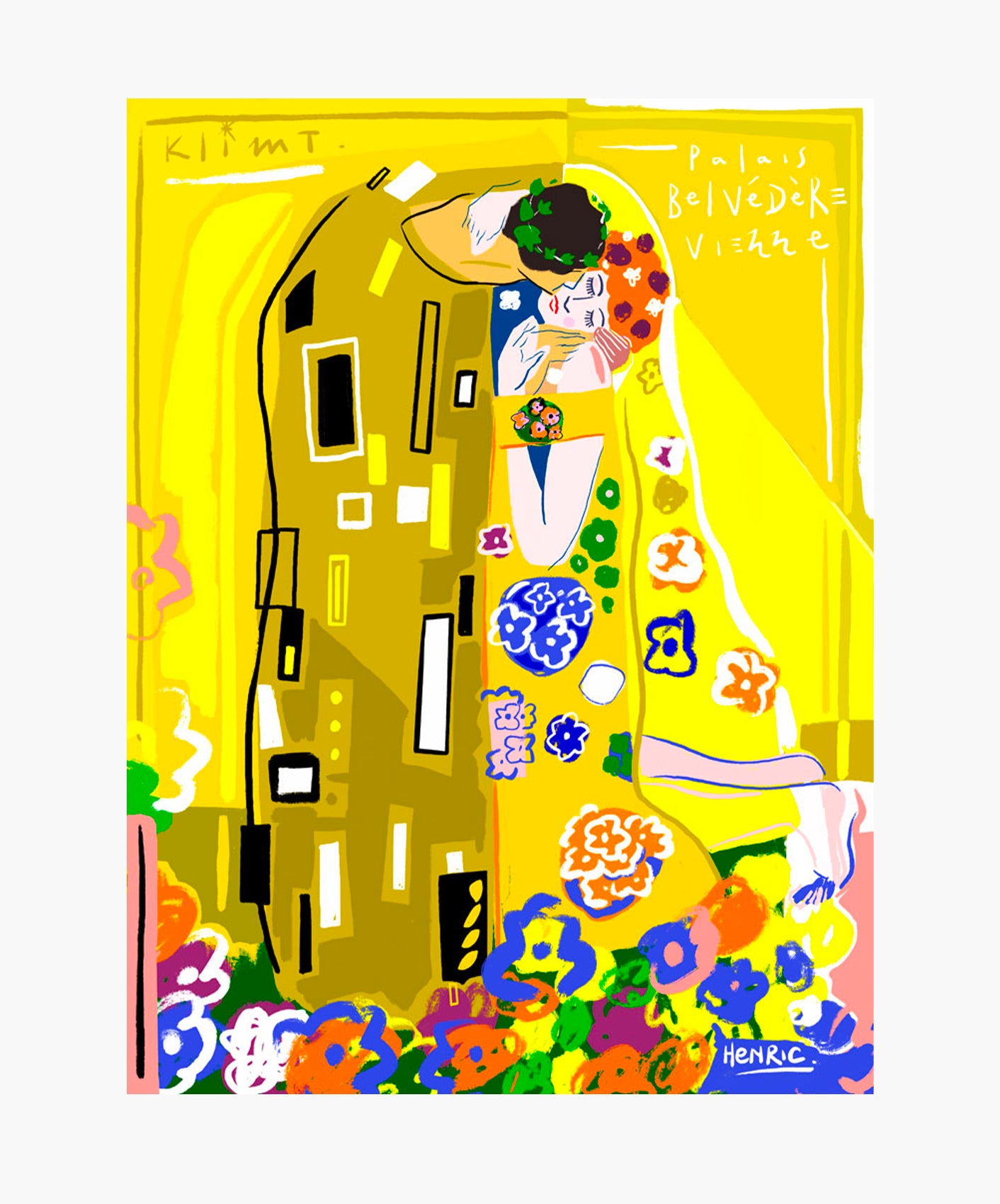 LE BAISER - SUPPORT DIBOND 60X80CM