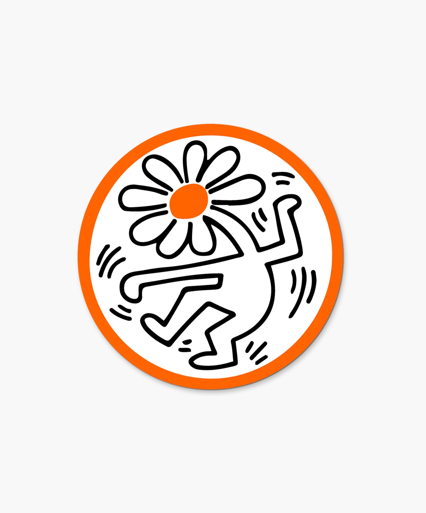 STICKER - FLOWER (BY KEITH HARING)