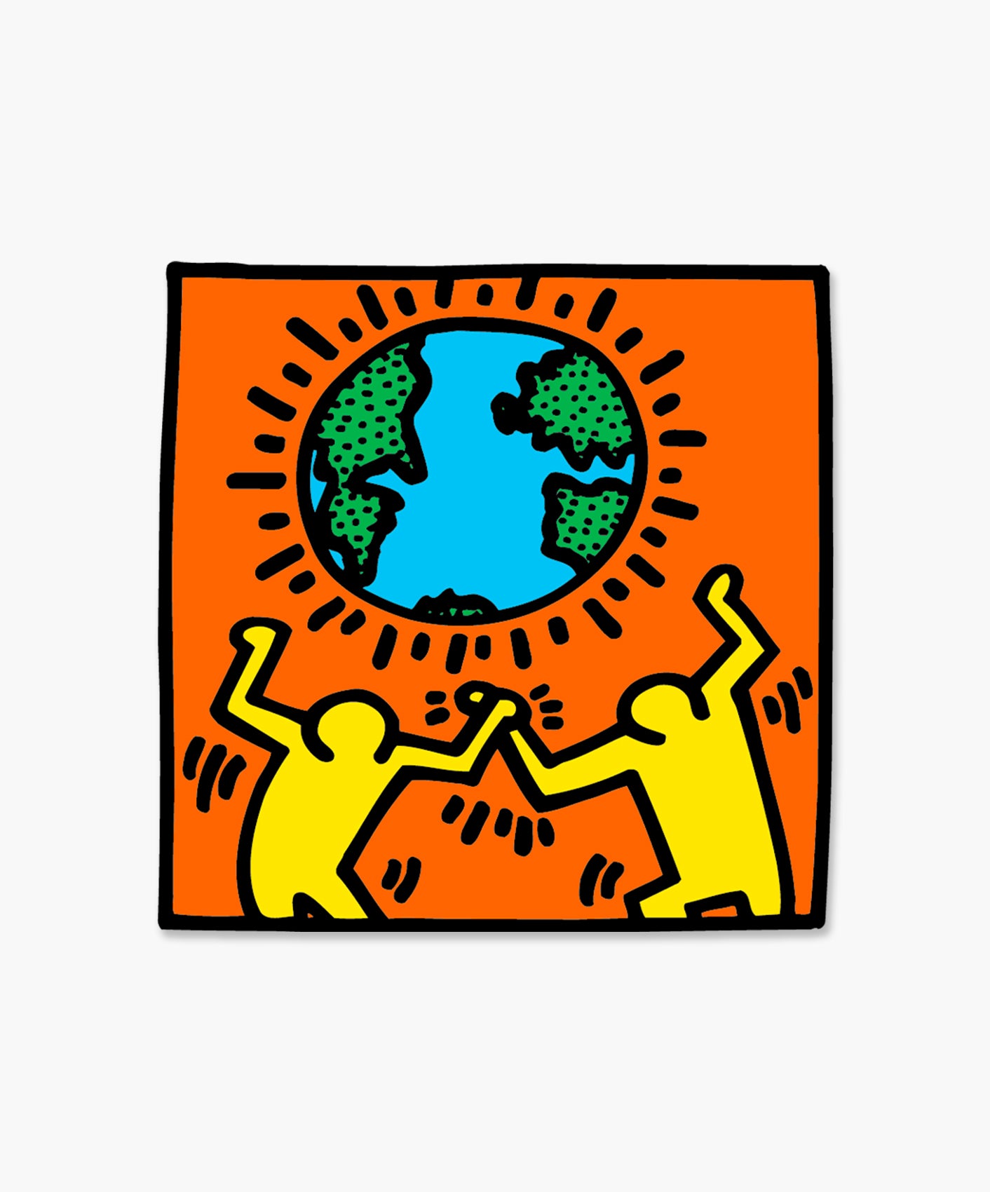 STICKER - EARTH (BY KEITH HARING)