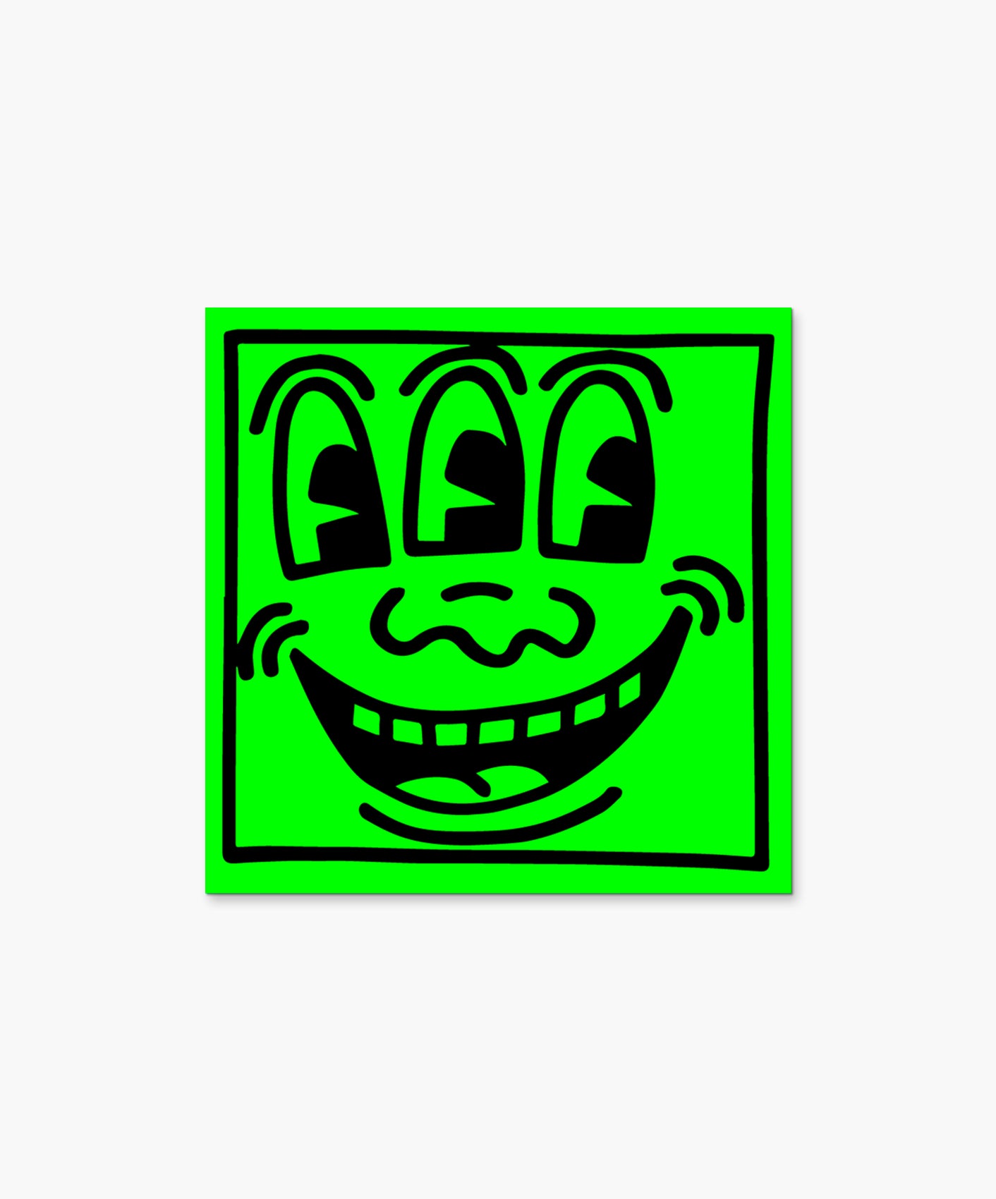 STICKER - THREE EYES MAN (BY KEITH HARING)