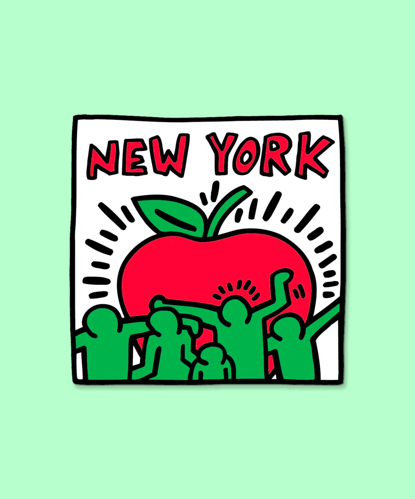 STICKER - NEW-YORK (BY KEITH HARING)