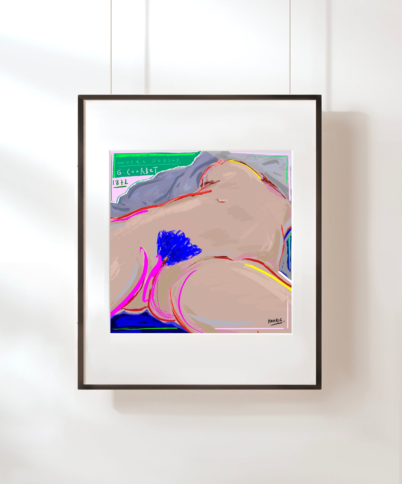 L'ORIGINE DU MONDE - ENCADRÉE 40X50CM