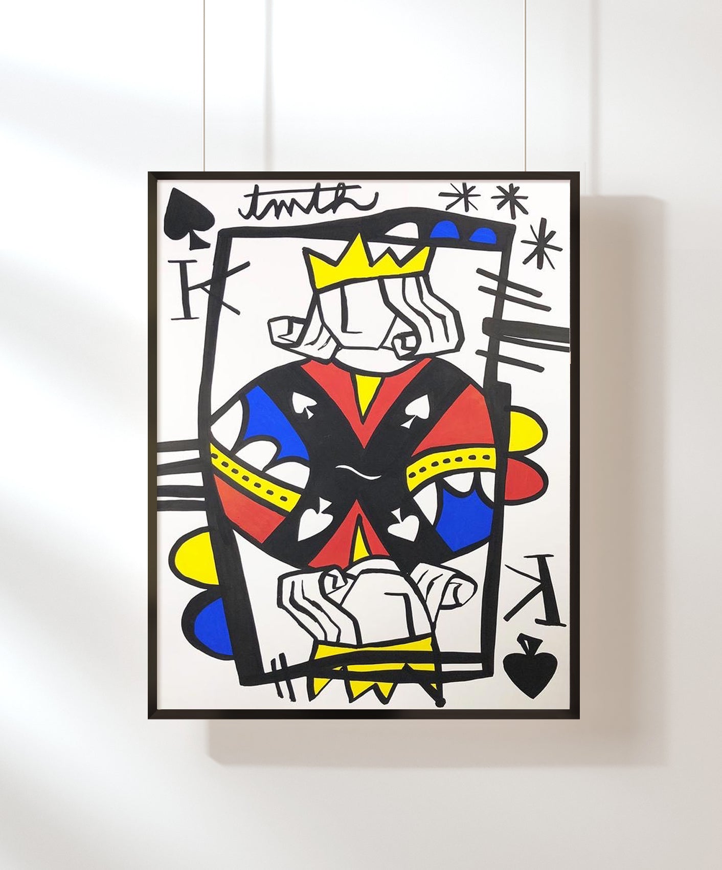 ROI DE PIQUE - ENCADRÉE 50X70CM