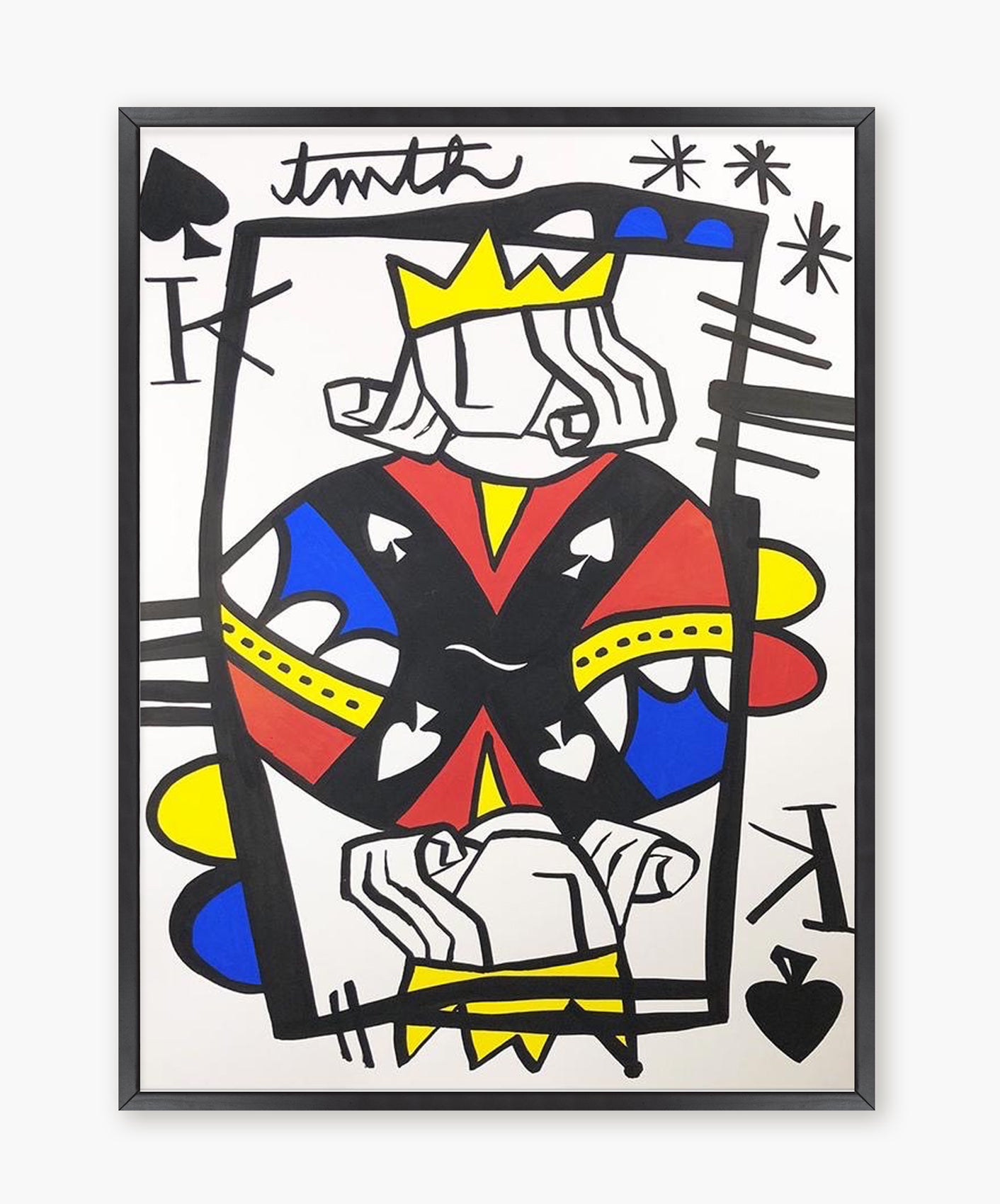 ROI DE PIQUE - ENCADRÉE 50X70CM