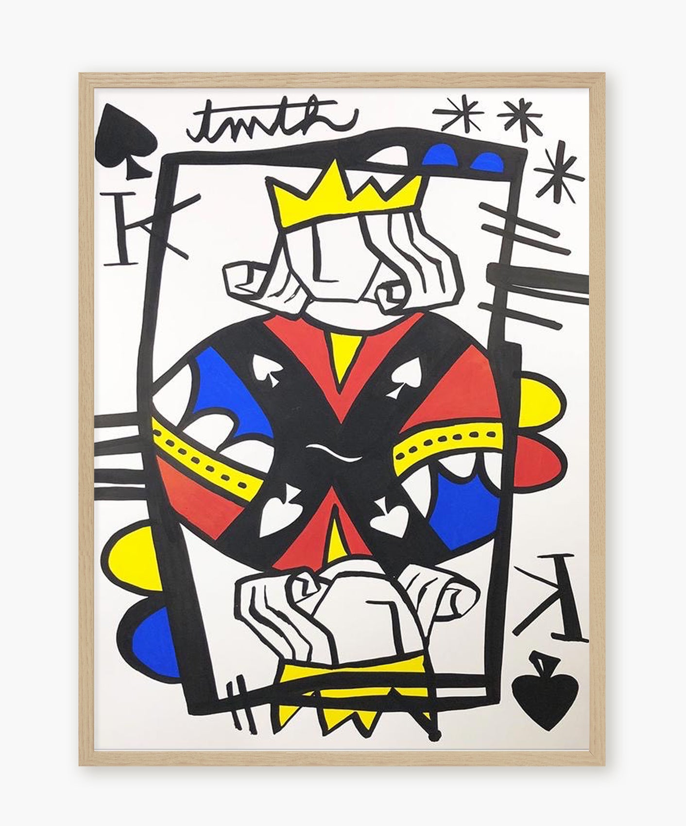 ROI DE PIQUE - ENCADRÉE 50X70CM