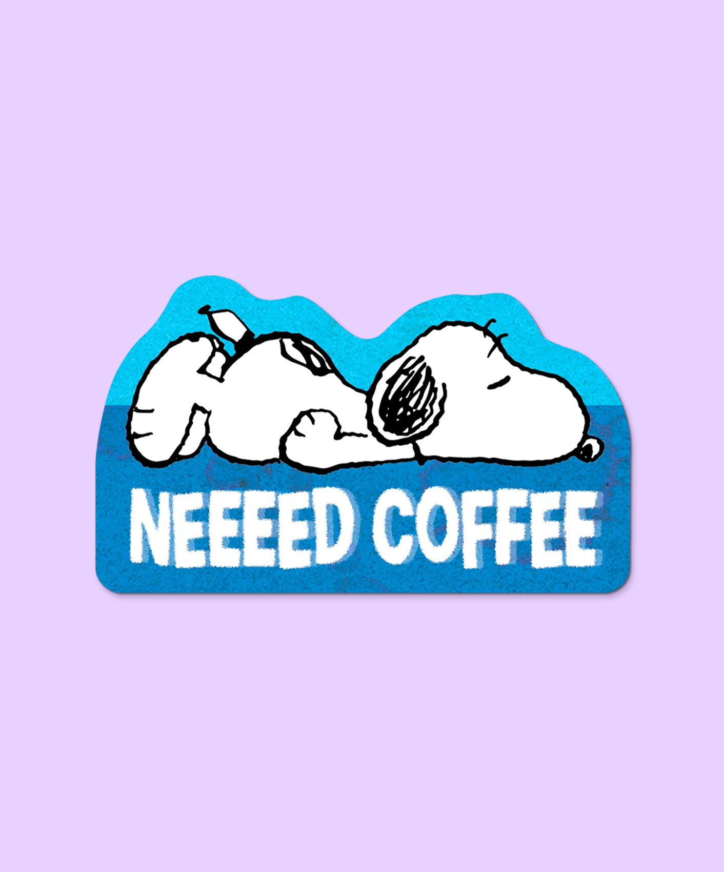 STICKER - NEED COFFEE SNOOPY