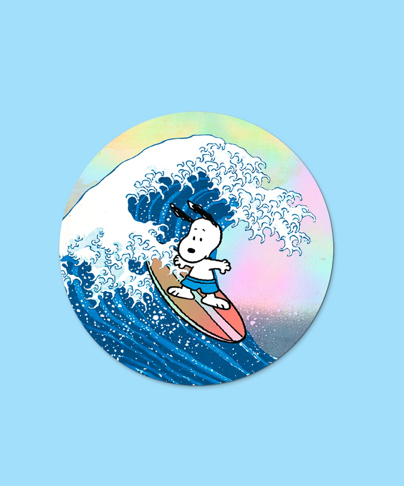 STICKER - GREAT WAVE SNOOPY