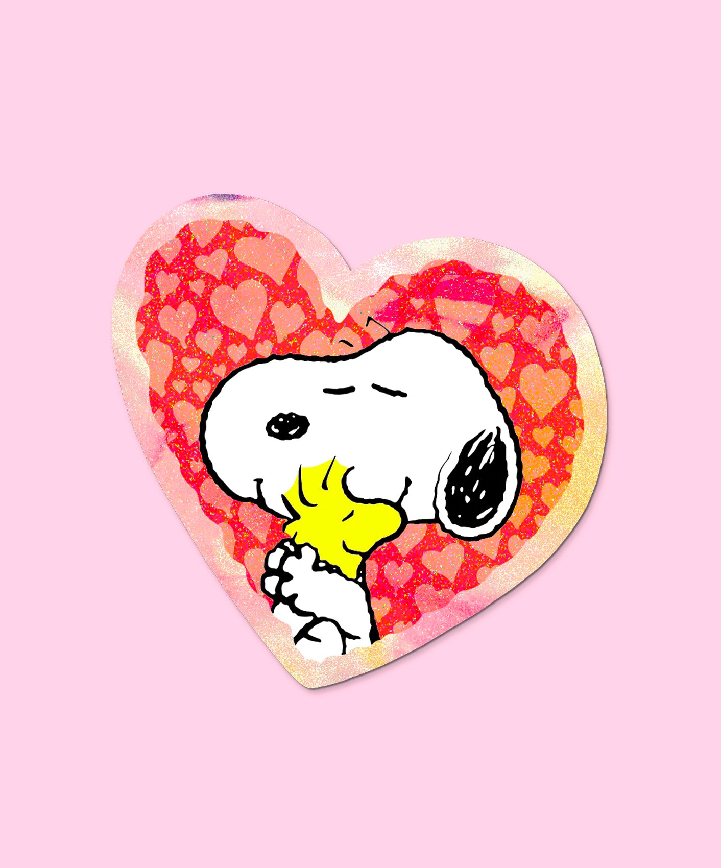 STICKER - HOLO HEART SNOOPY